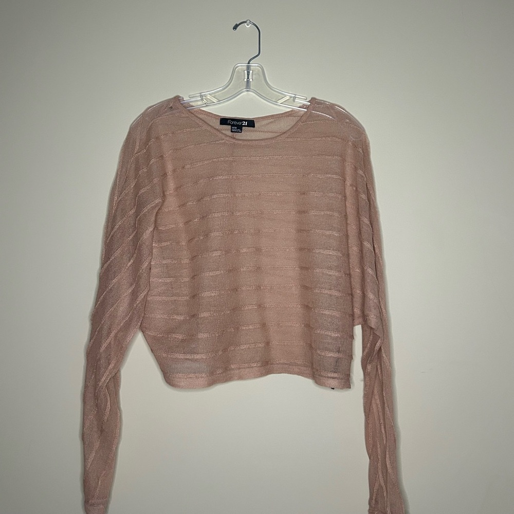 Forever21 Nude Mesh Top
